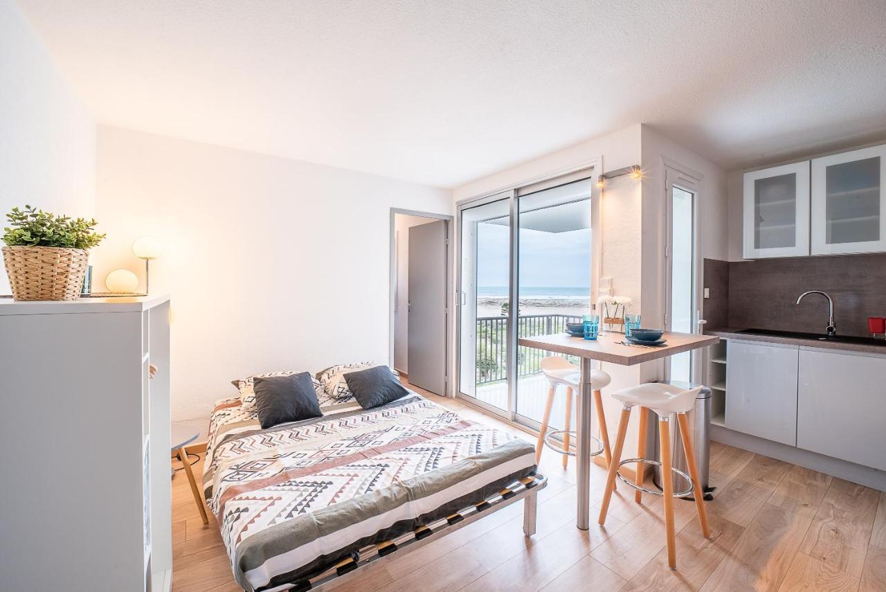 Le Bleu Soleil - Bel Appt Pour 4 Vue Mer Le Barcarès Eksteriør billede