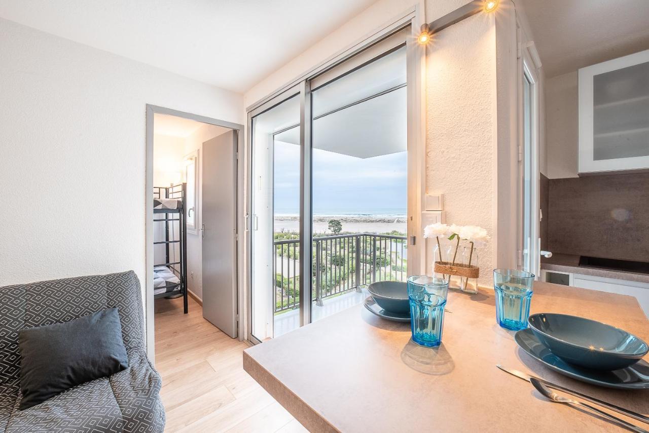 Le Bleu Soleil - Bel Appt Pour 4 Vue Mer Le Barcarès Eksteriør billede